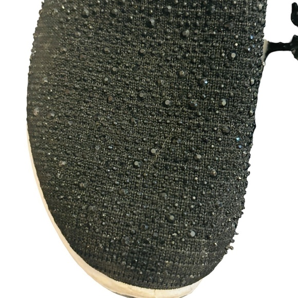 Le Chateau Black Glitter SZ 40 US 9 Stretchy Sneakers Trainers - Picture 8 of 9